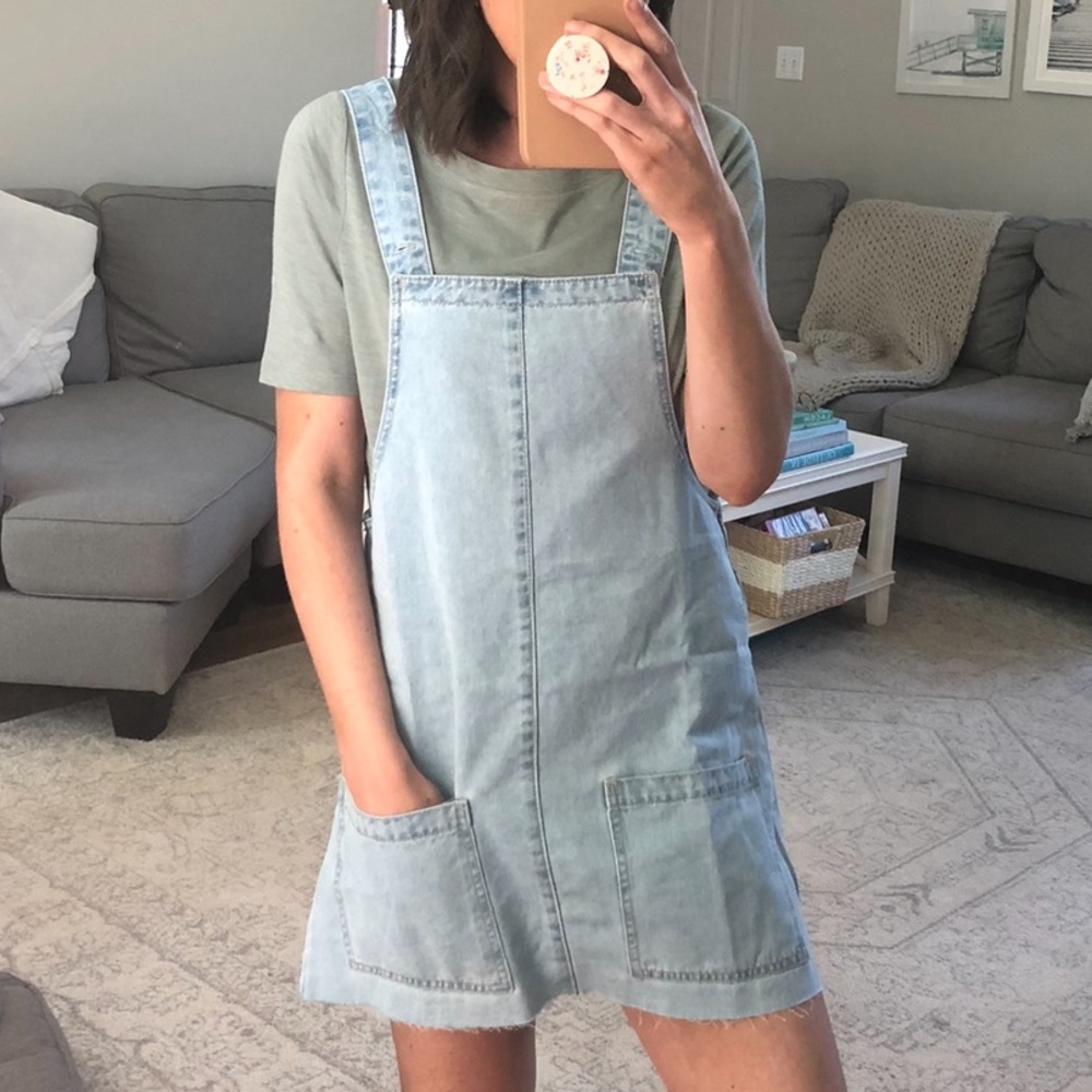 Pull&Bear Light Blue Denim Dress
